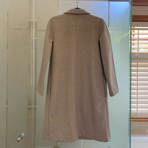 SOLD - ZARA Basic Beige Coat - Picture 2 of 2